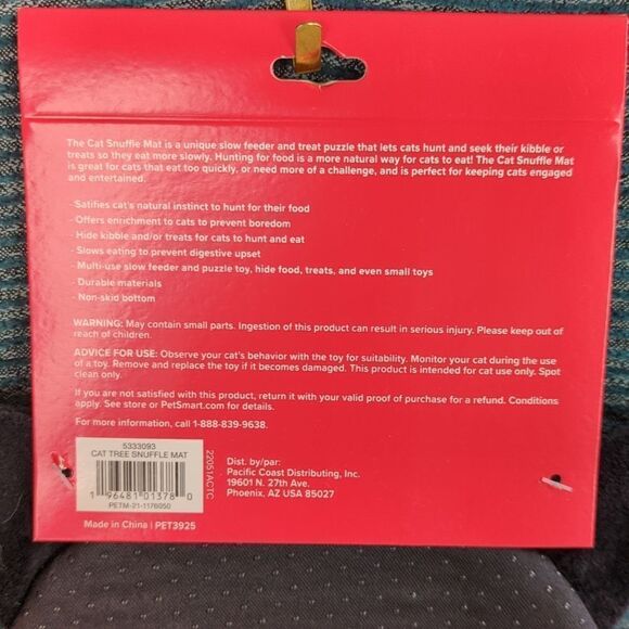 Kitty Snuffle Mat For Hunt And Seek! Kitty Christmas! - Picture 8 of 9